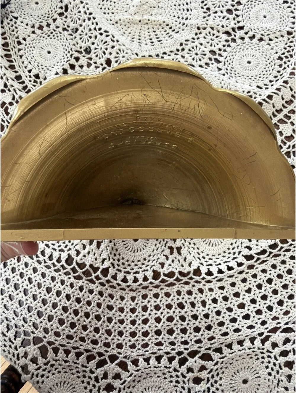 Vtg Homco Syroco Wall Pockets Planters Gold Hollywood Regency Shabby Chic